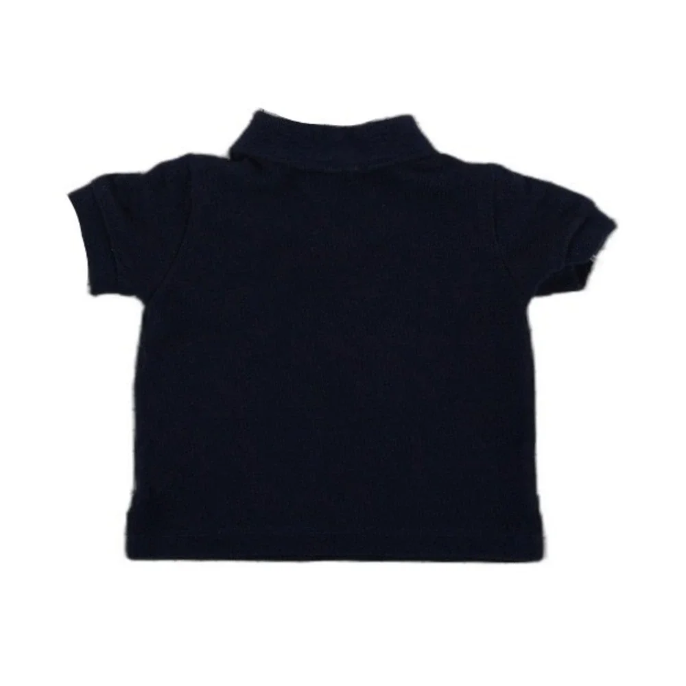 Ralph Lauren Polo Shirt Baby Size 3M Blue Pique Cotton Pony Logo Boys